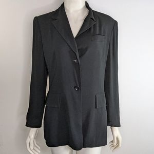 Vintage Black Blazer 4 Classic Cut Stretchy Material